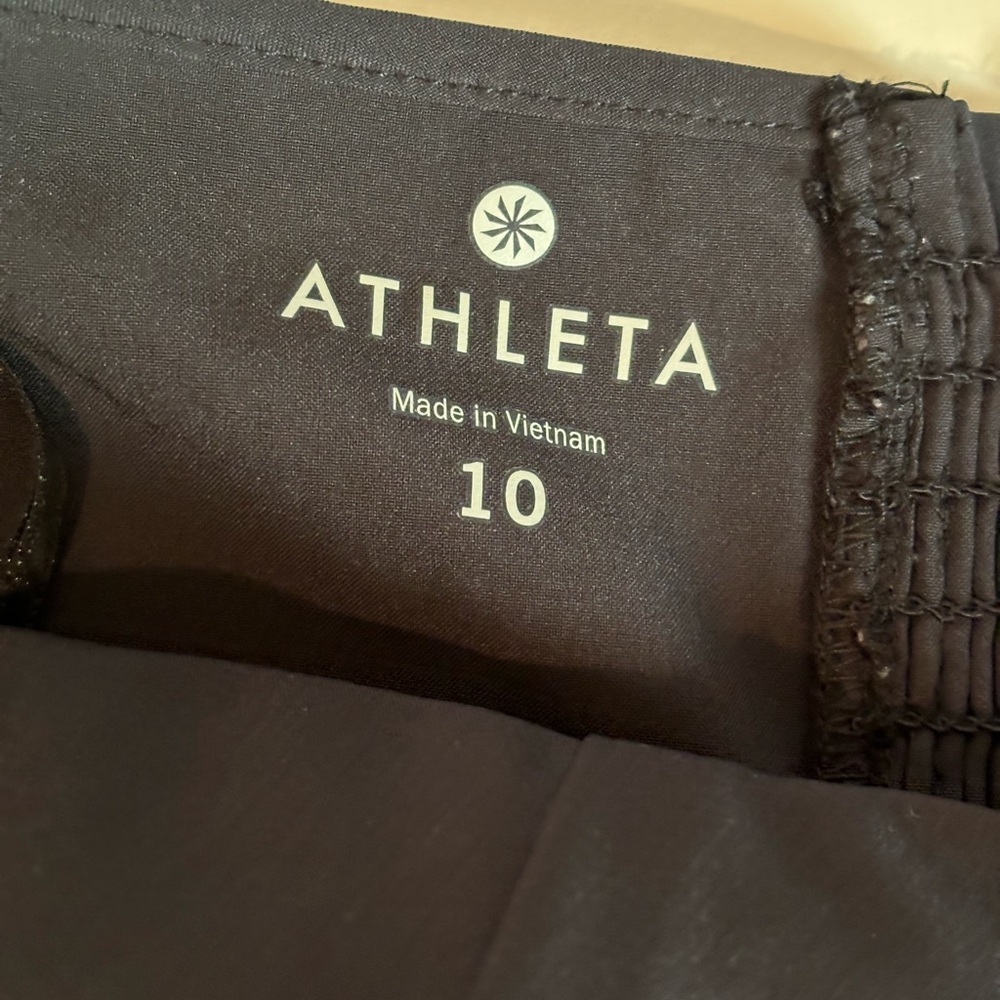 ATHLETA Sz 10 Black Halter Neck Dress - Picture 9 of 11